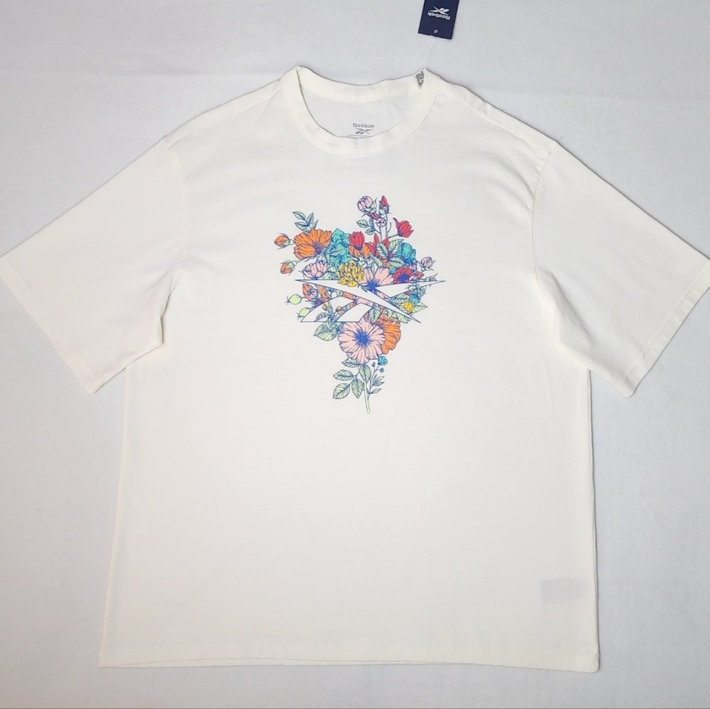 Floral Graphic White T-Shirt